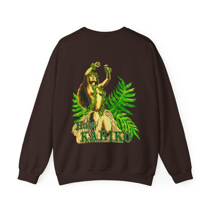 Hawaiian Strength Hula Kahiko Vintage Design 90s New Print Unisex Heavy Blend™ Crewneck Sweatshirt