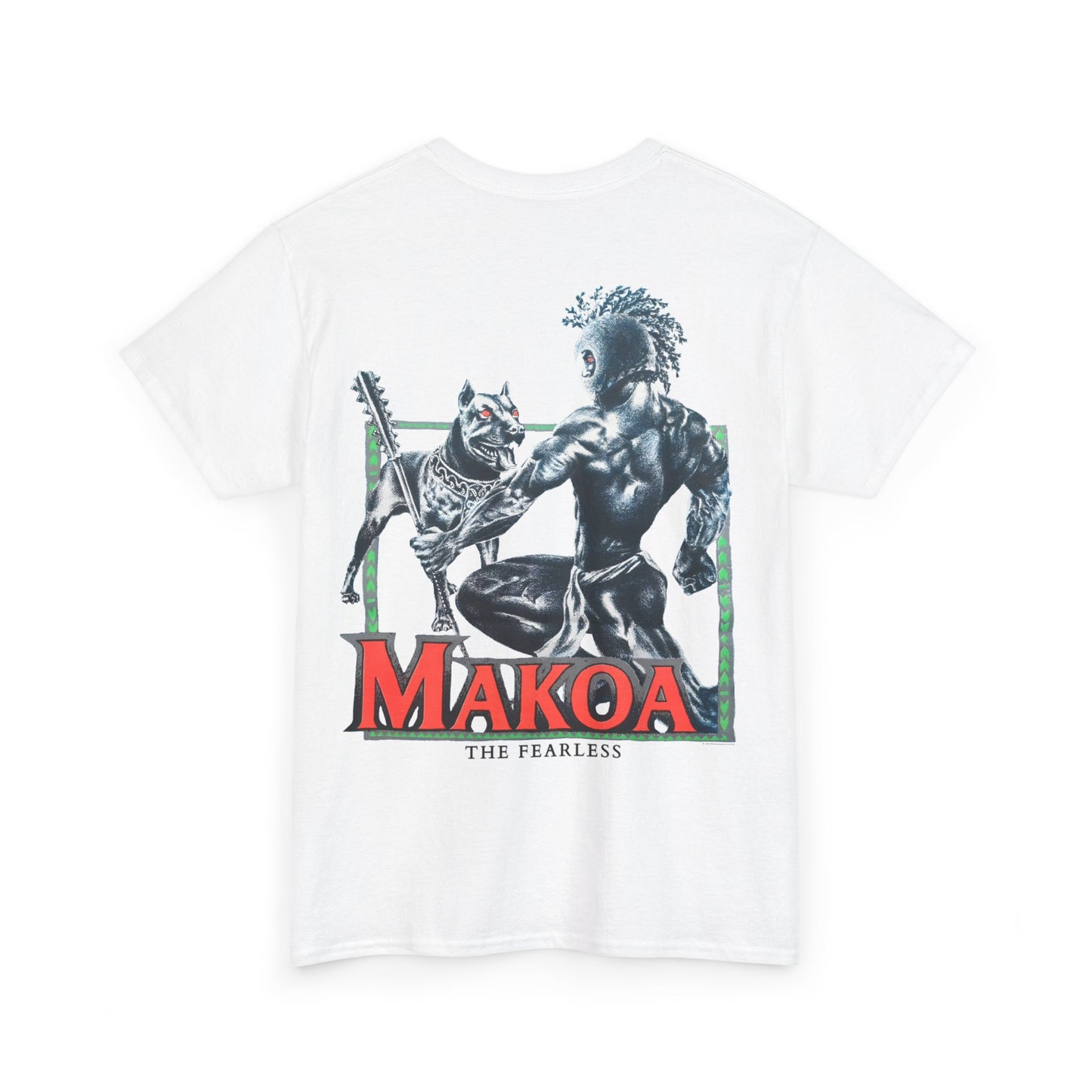 Hawaiian Strength Makoa The Fearless Vintage Design 90s New Print T-shirt Unisex Heavy Cotton Tee