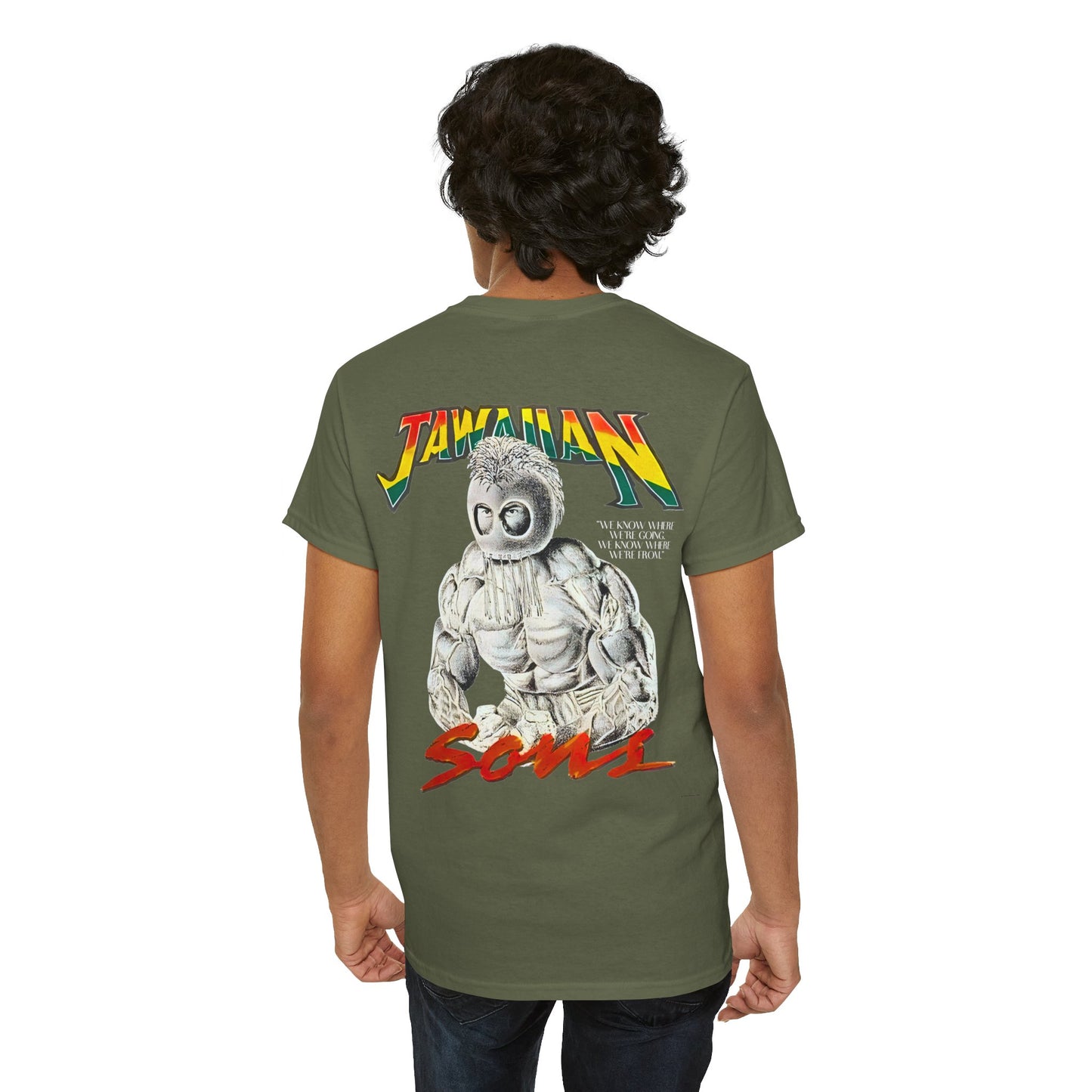 Jawaiian Strenght Jawaiian Sons Vintage Design 90s New Print T-shirt Unisex Heavy Cotton Tee