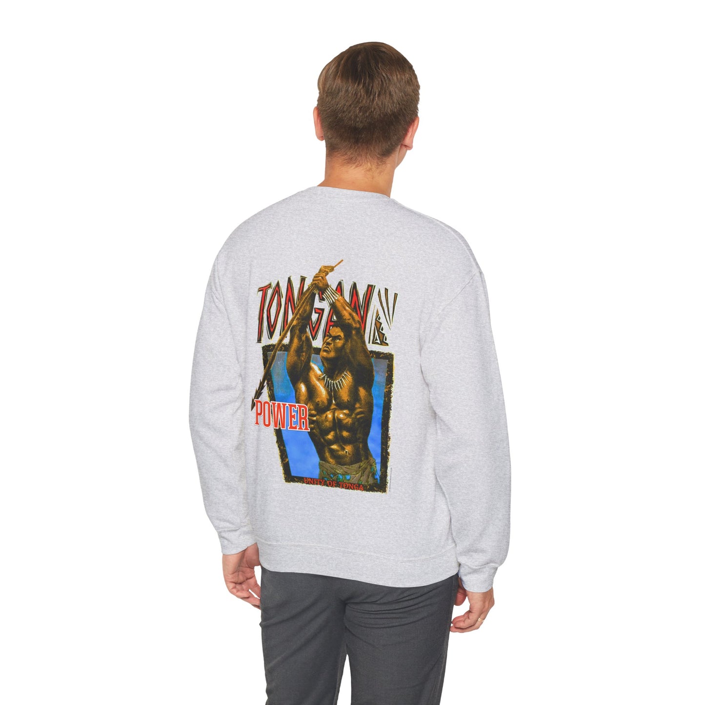 Local Strength Tongan Power Unity Of Tonga Vintage Design 90s New Print Unisex Heavy Blend™ Crewneck Sweatshirt