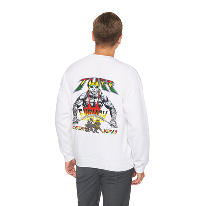 Jawaiian Strength Tuff Enough Vintage Design 90s New Print Unisex Heavy Blend™ Crewneck Sweatshirt