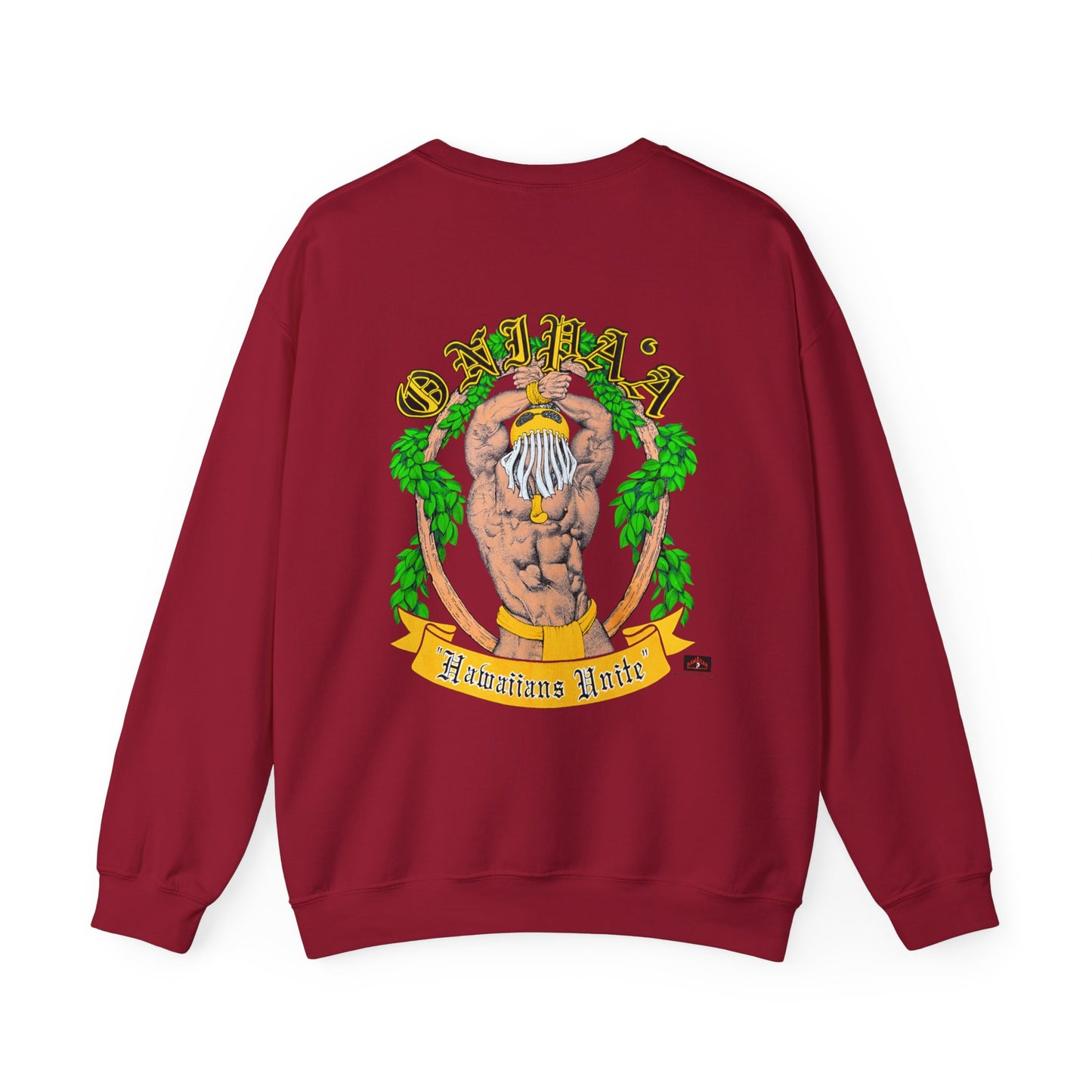 Hawaiian Strength Onipa'a Hawaiians Unite Vintage Design 90s New Print Unisex Heavy Blend™ Crewneck Sweatshirt
