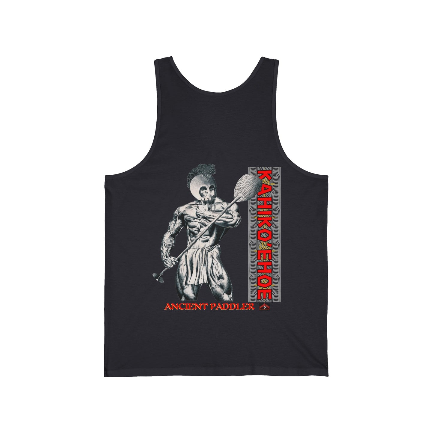 Hawaiian Strength Ancient Paddler Kahiko'ehoe Vintage Design 90s New Print Unisex Jersey Tank