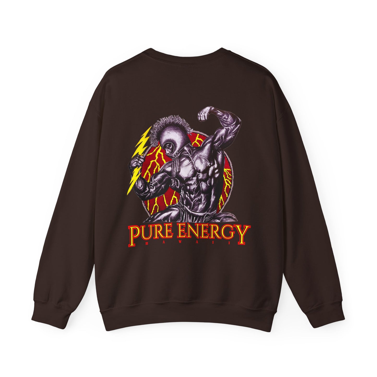 Hawaiian Strength Pure Energy Hawaii Vintage Design 90s New Print Unisex Heavy Blend™ Crewneck Sweatshirt