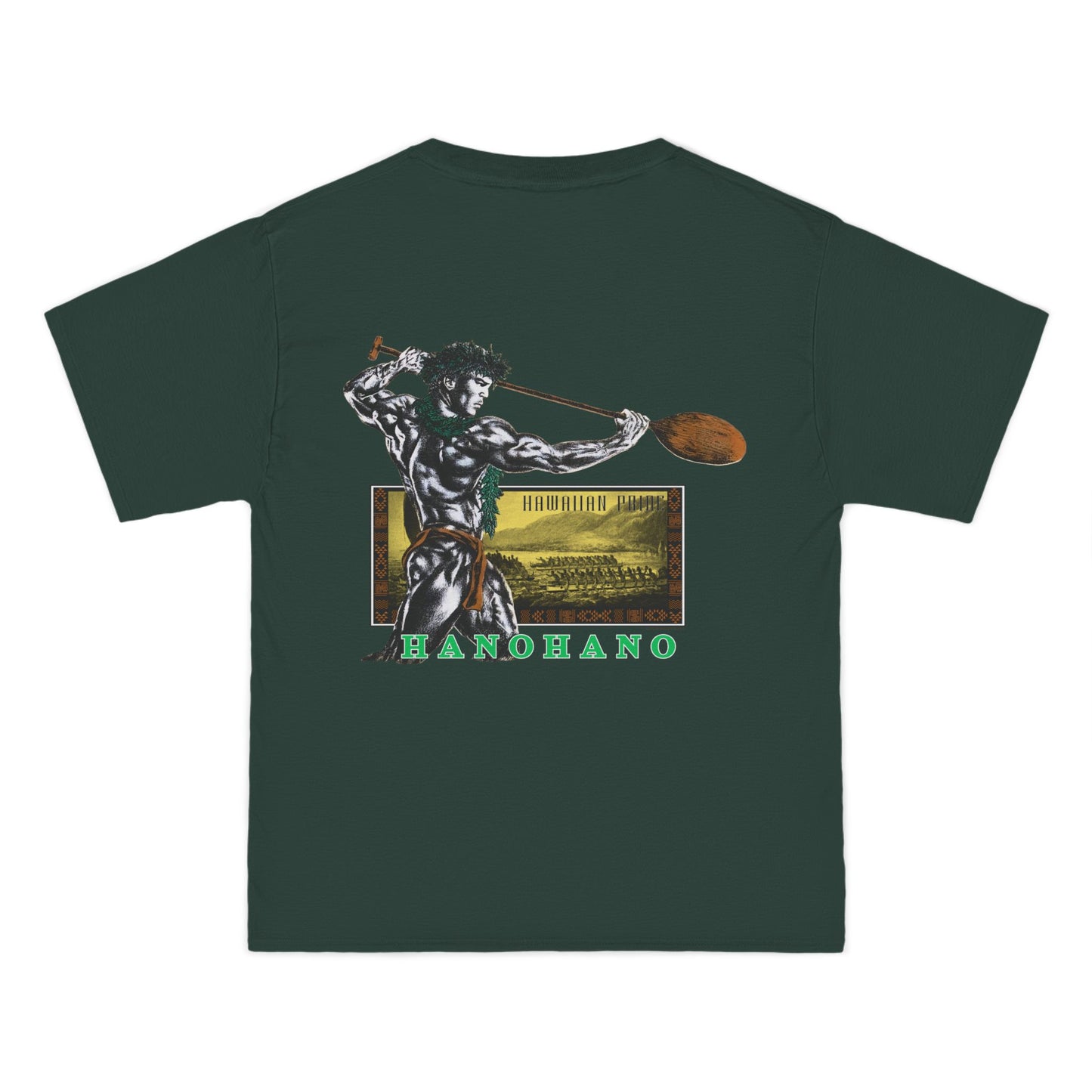 Hawaiian Strength Hanohano Hawaiian Pride Vintage 90s Design New Print Beefy-T®  Short-Sleeve T-Shirt