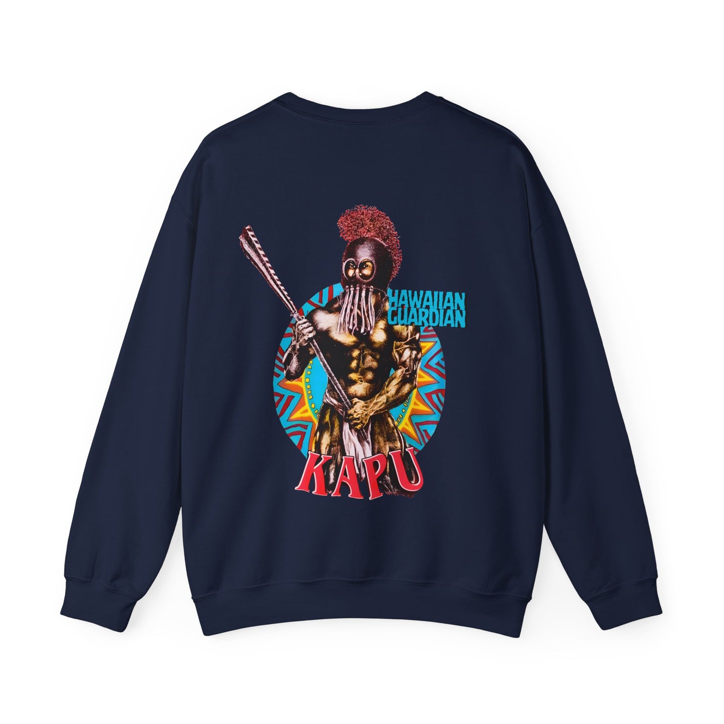 Hawaiian Strength Kapu Hawaiian Guardian Vintage Design 90s New Print Unisex Heavy Blend™ Crewneck Sweatshirt