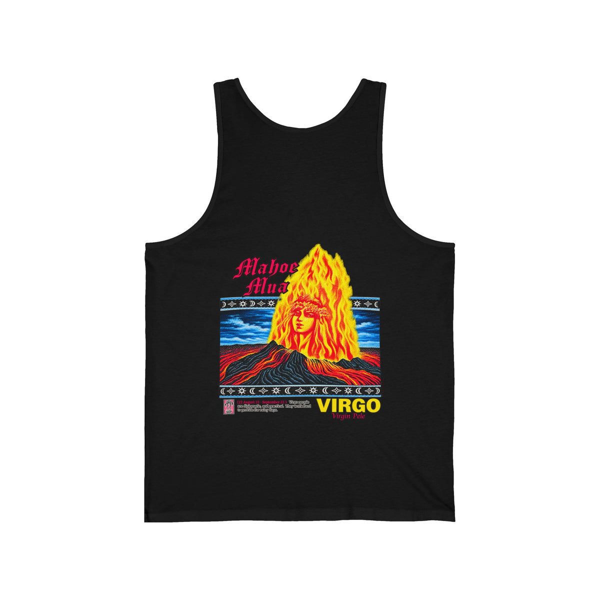 Hawaiian Strength Mahoe Mua Virgo Virgin Pele Unisex Jersey Tank