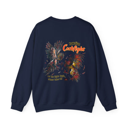 Hawaiian Strength Hawaiian Cockfight Vintage Design 90s New Print Unisex Heavy Blend™ Crewneck Sweatshirt