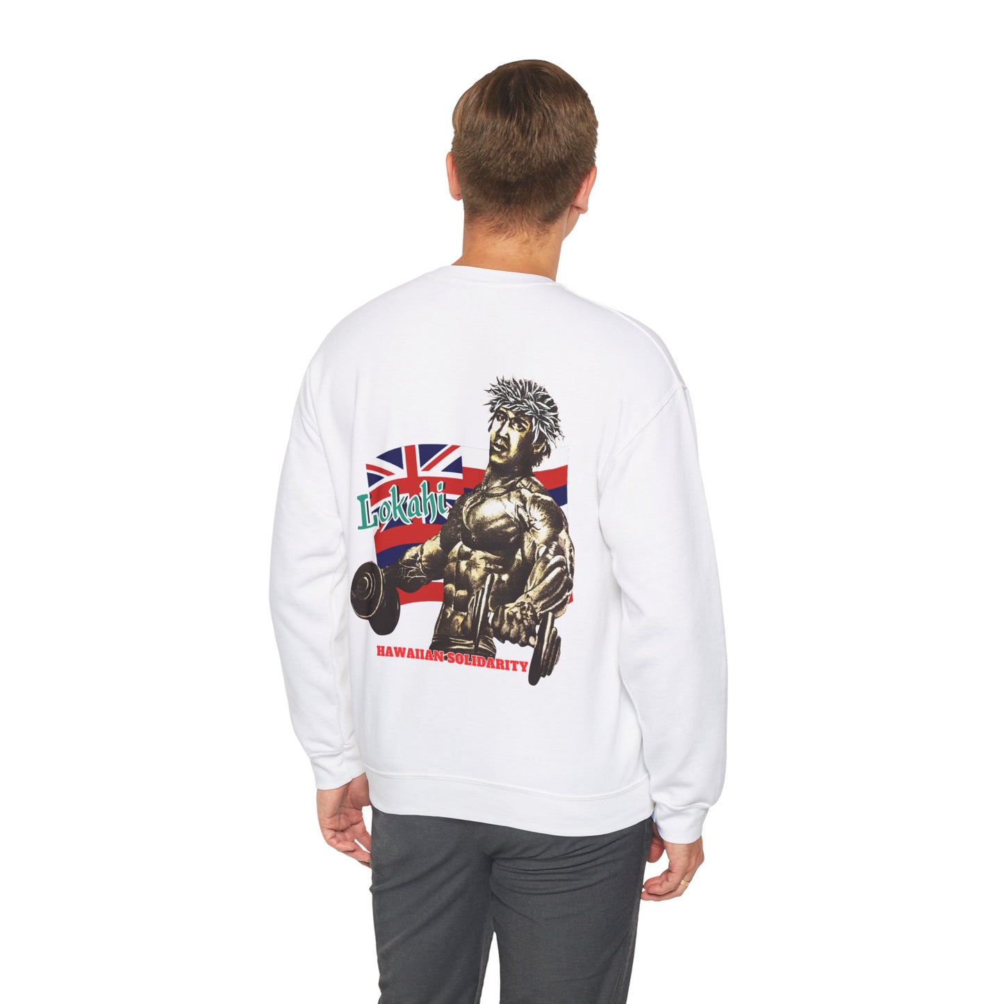 Hawaiian Strength Lokahi Hawaiian Solidarity Vintage Design 90s New Print Unisex Heavy Blend™ Crewneck Sweatshirt