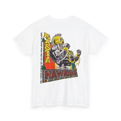 Hawaiian Strength Hawaiian Rasta Vintage Design 90s New Print T-shirt Unisex Heavy Cotton Tee