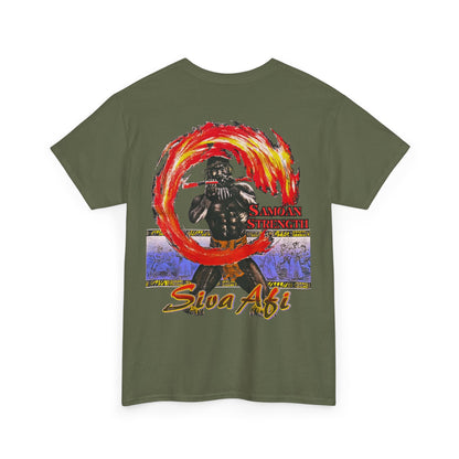 Samoan Strength Siva Afi Vintage Design 90s New Print T-shirt Unisex Heavy Cotton Tee