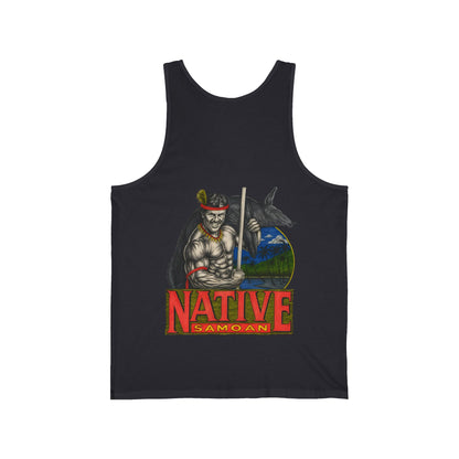 Samoan Strength Native Samoan Vintage 90s Design New Print Unisex Jersey Tank