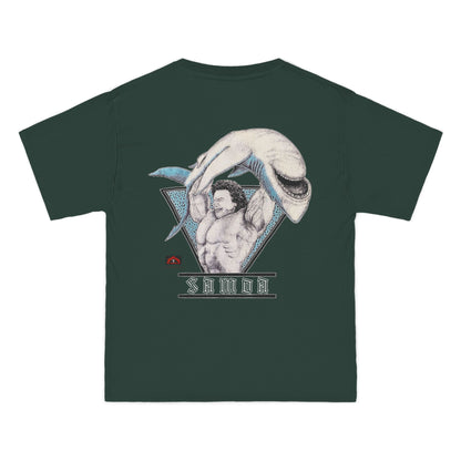 Samoan Strength Samoa Vintage 90s Design New Print Beefy-T®  Short-Sleeve T-Shirt