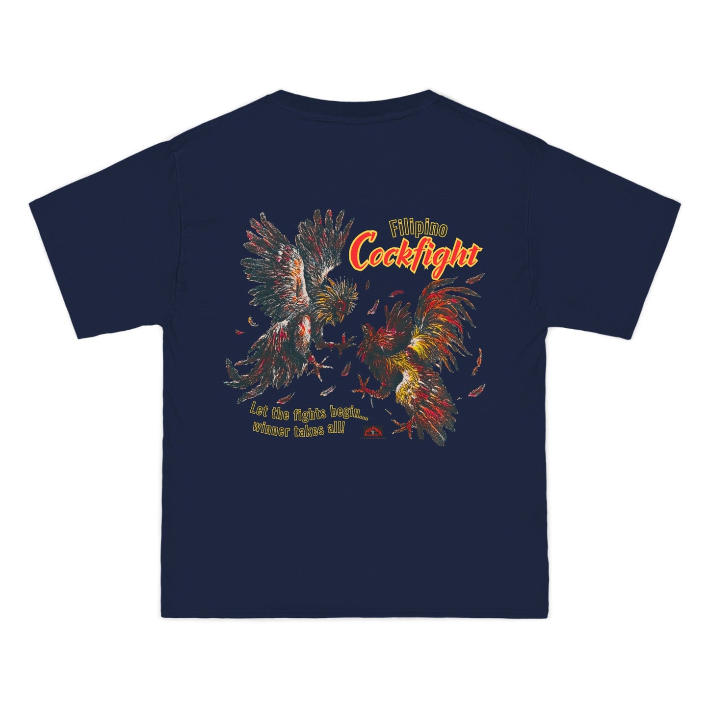 Filipino Strength Filipino Cockfight Vintage Design 90s New Print Beefy-T®  Short-Sleeve T-Shirt