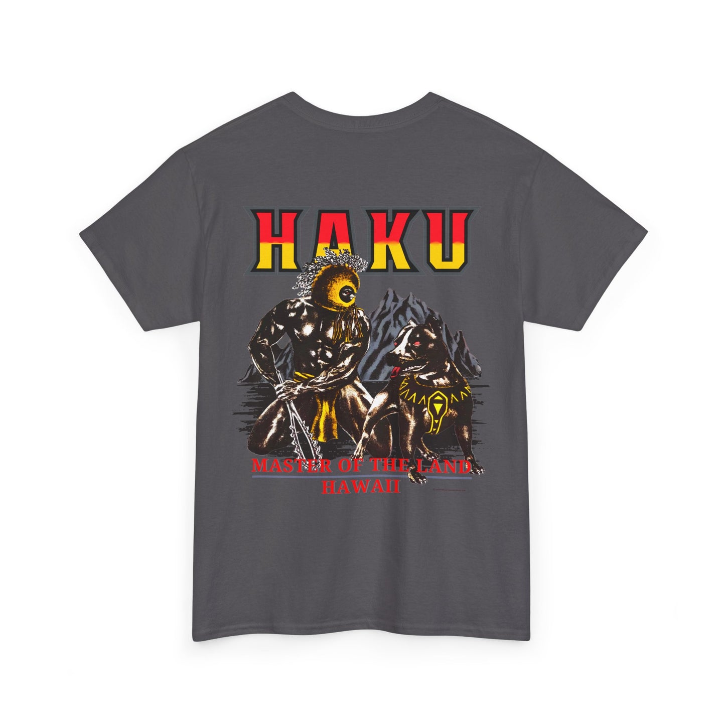 Hawaiian Strength Haku Master of the Land Hawaii Vintage Design 90s New Print Unisex Heavy Cotton Tee