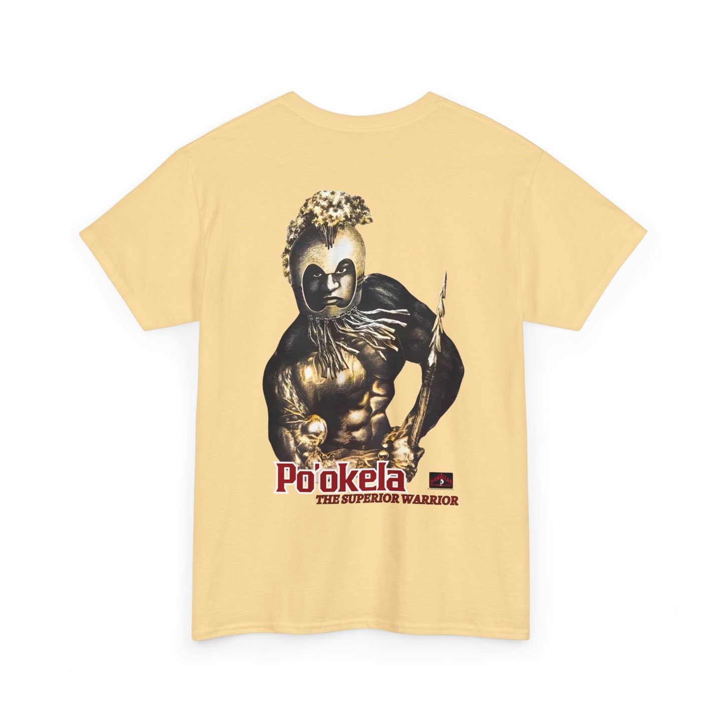 Hawaiian Strength Po'okela The Superior Warrior Vintage Design 90s New Print T-shirt Unisex Heavy Cotton Tee