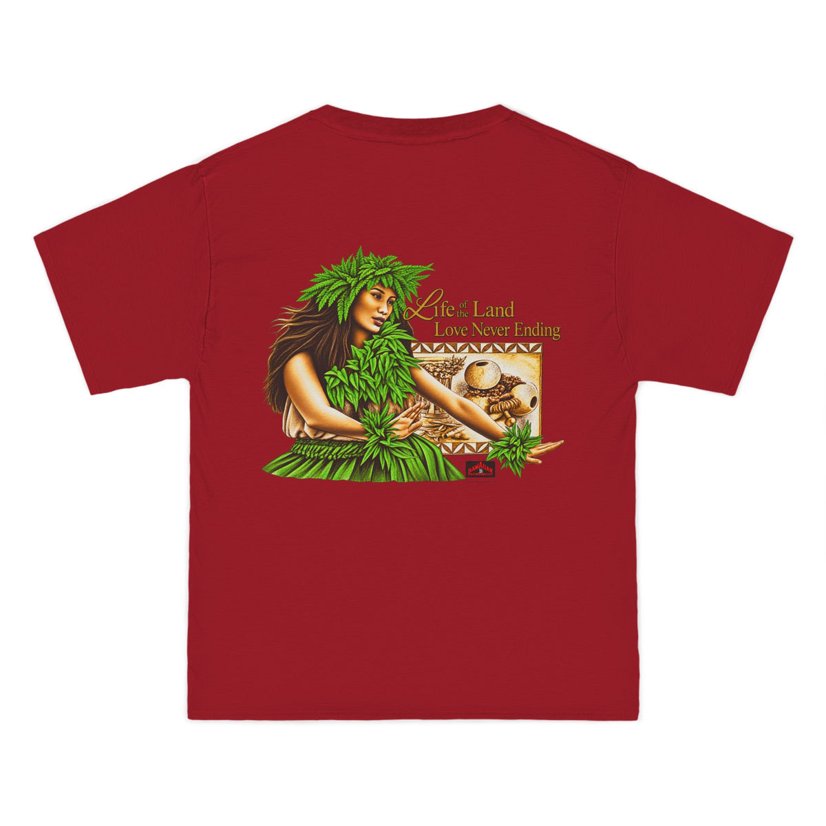 Hawaiian Strength Life of the Land Love Never Ending Beefy-T®  Short-Sleeve T-Shirt