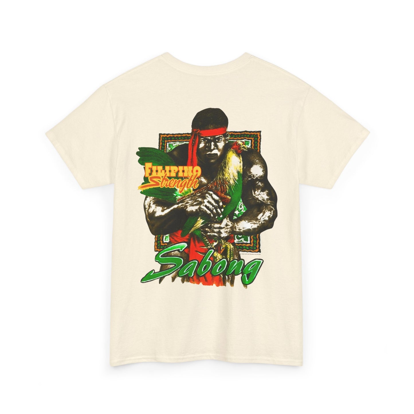 Filipino Strength Sabong Shirt Vintage Design 90s New Print T-shirt Unisex Heavy Cotton Tee