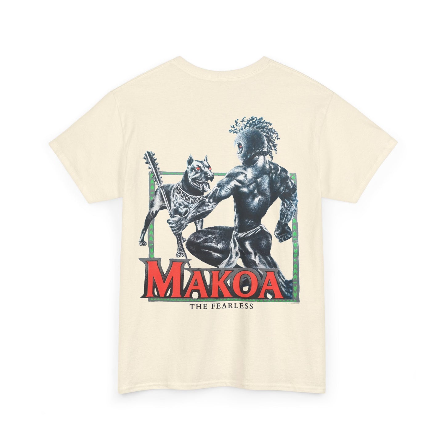 Hawaiian Strength Makoa The Fearless Vintage Design 90s New Print T-shirt Unisex Heavy Cotton Tee