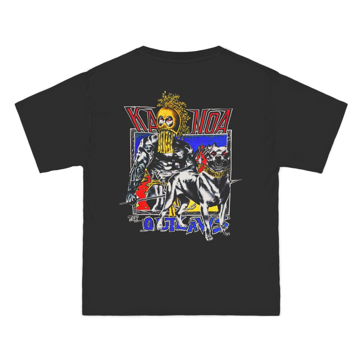 Hawaiian Strength Kanoa The Outlaws Vintage Design 90s New Print Beefy-T®  Short-Sleeve T-Shirt