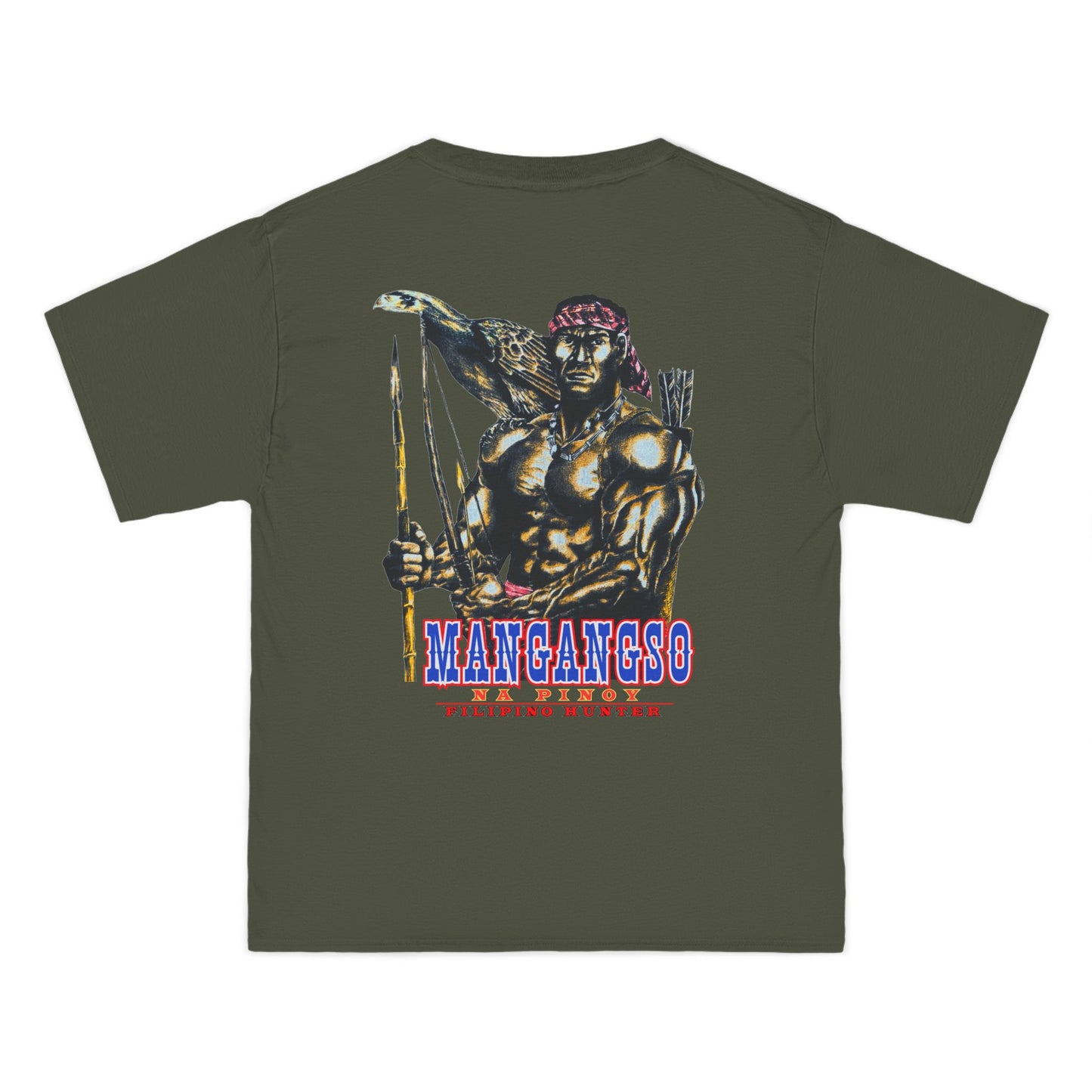 Filipino Strength Mangangso Na Pinoy Filipino Hunter Vintage Design 90s New Print Beefy-T®  Short-Sleeve T-Shirt