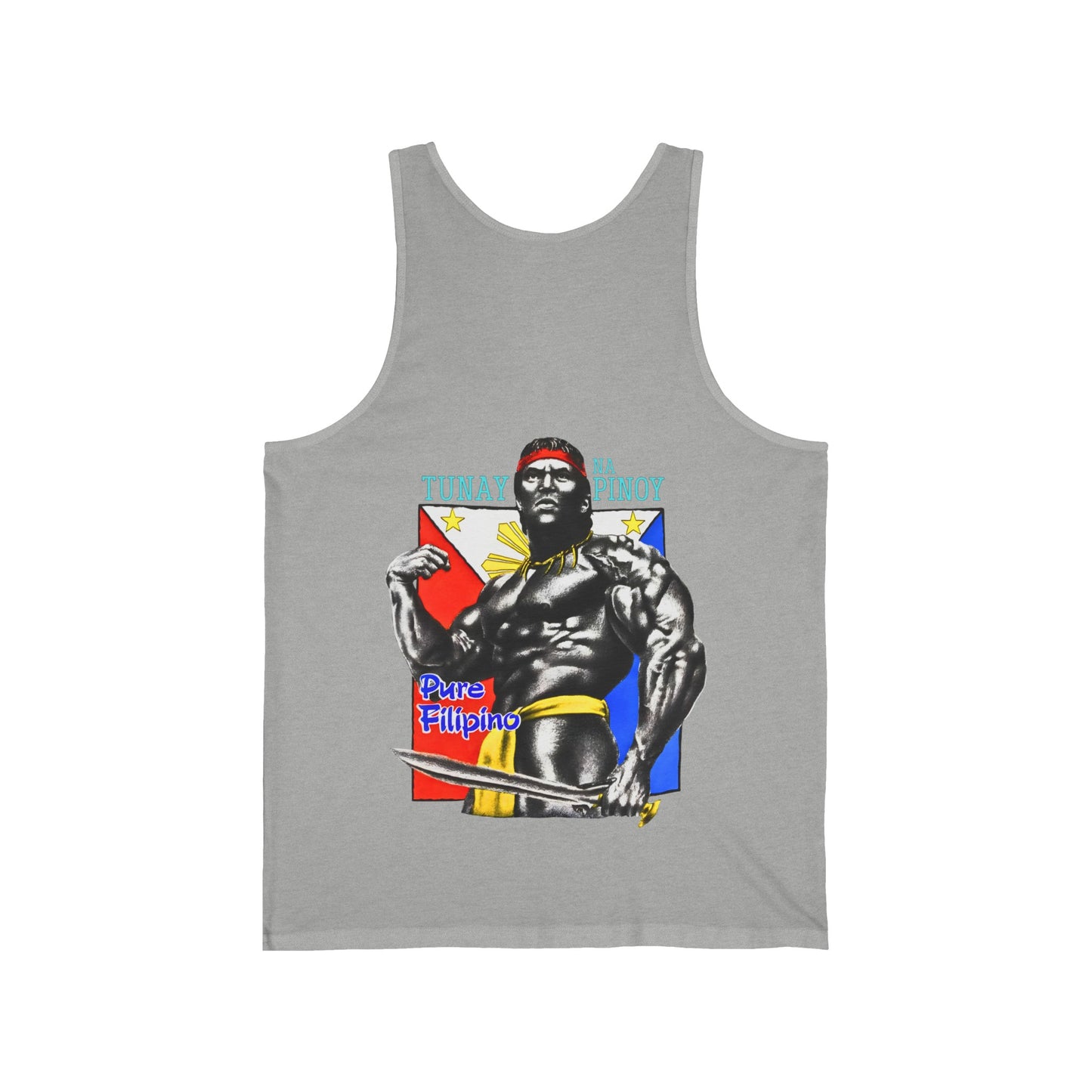 Filipino Strength Tunay Na Pinoy Pure Filipino Vintage Design 90s New Print Unisex Jersey Tank