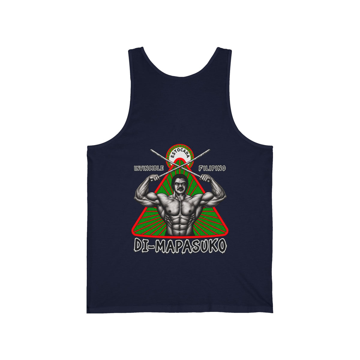 Filipino Strength Invincible Filipino Estocada Unisex Jersey Tank
