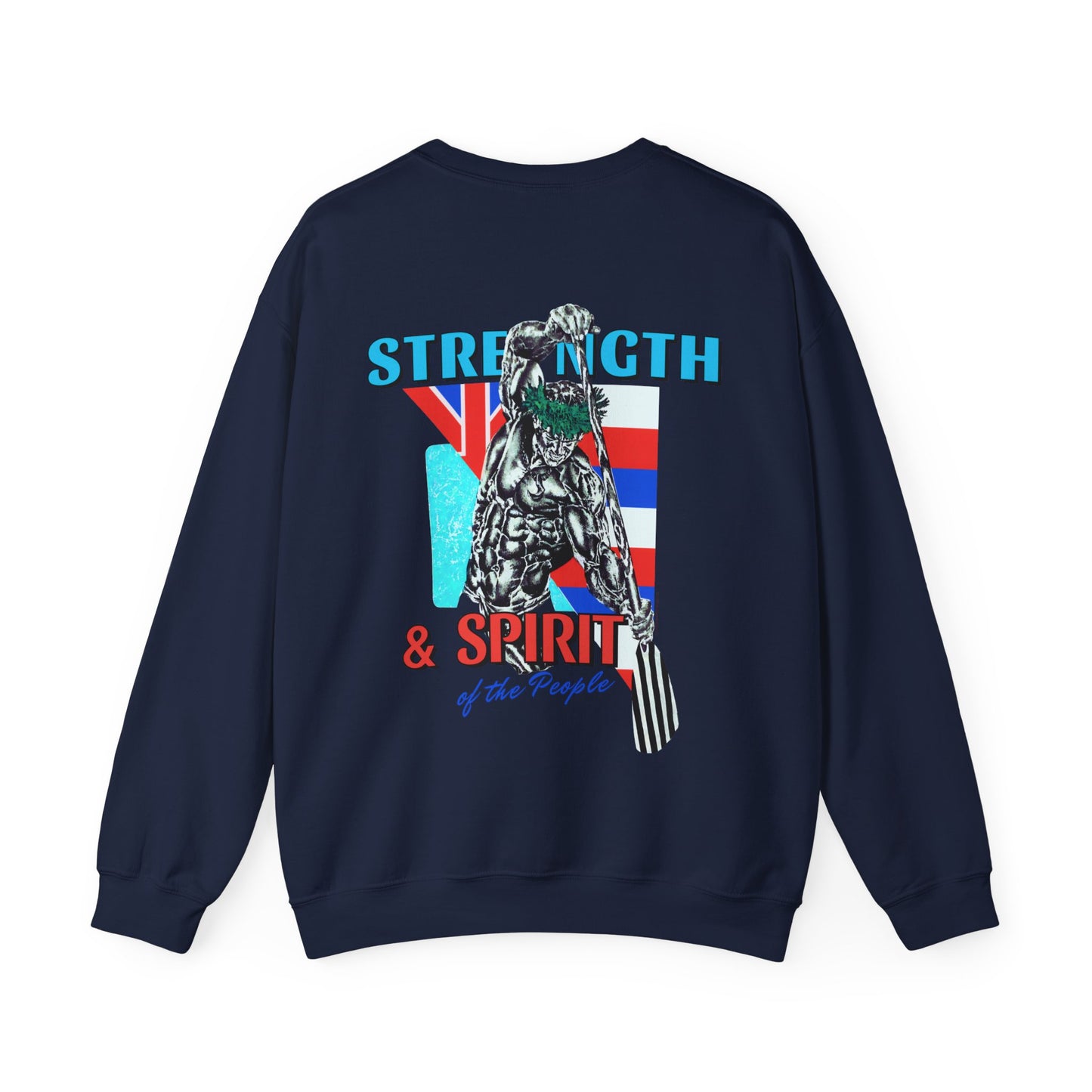 Hawaiian Strength Strength and Spirit of the People Vintage Design 90s New Print Unisex Heavy Blend™ Crewneck Sweatshirt