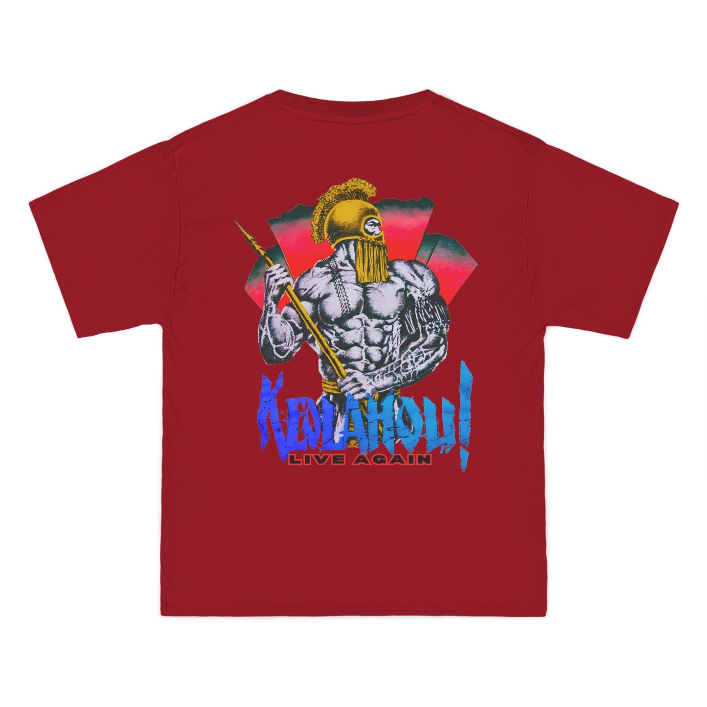 Hawaiian Strength Keolahou! Live Again Vintage Design 90s New Print Beefy-T®  Short-Sleeve T-Shirt