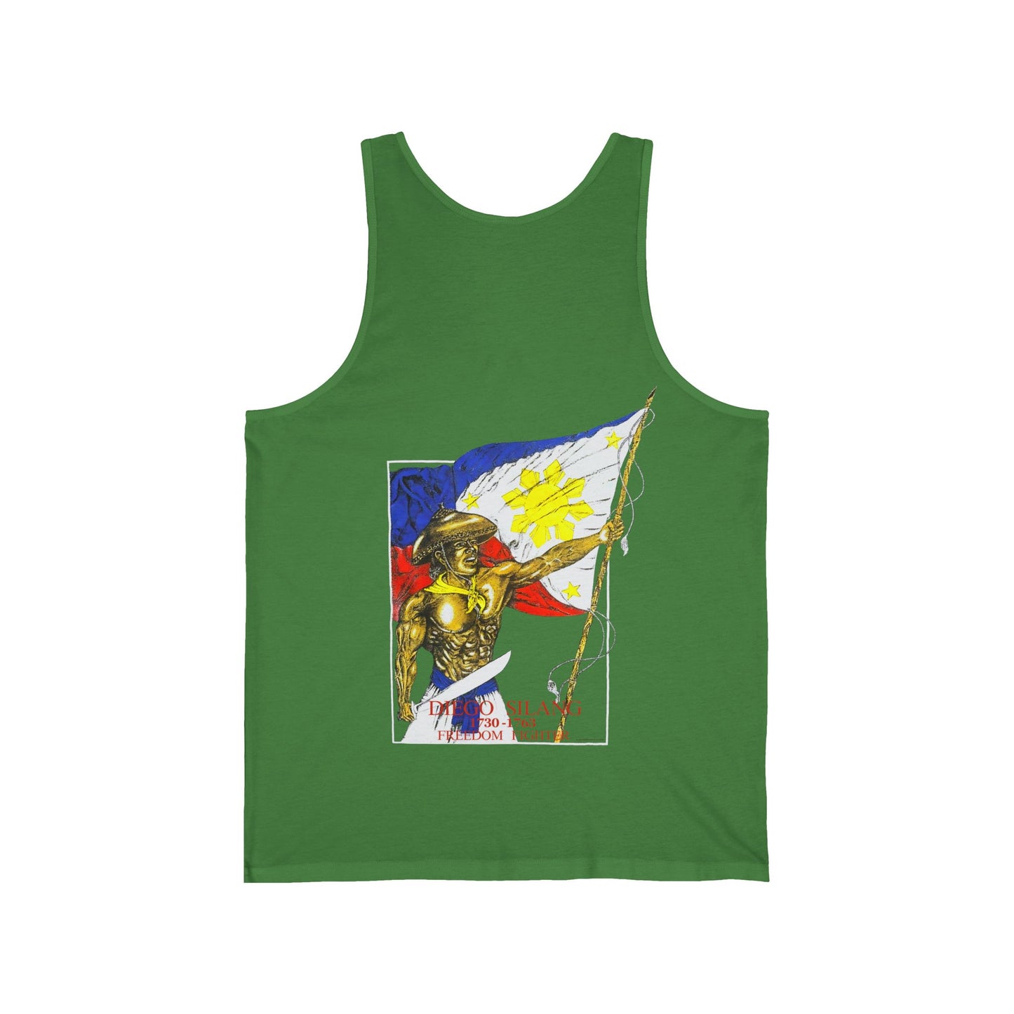 Filipino Strength Diego Silang Freedom Fighter Vintage Design 90s New Print Unisex Jersey Tank