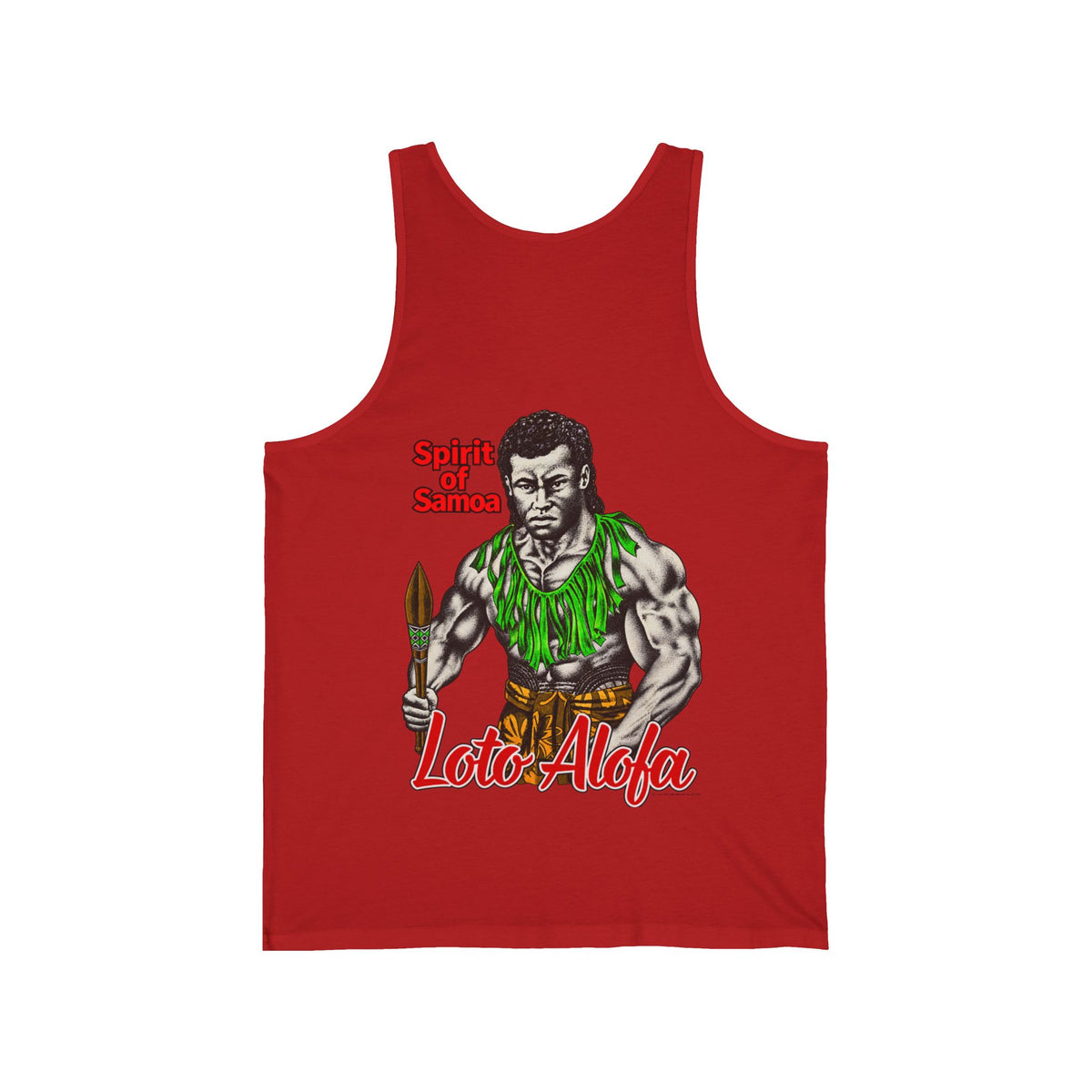 Samoan Strength Spirit of Samoa Loto Alofa Unisex Jersey Tank