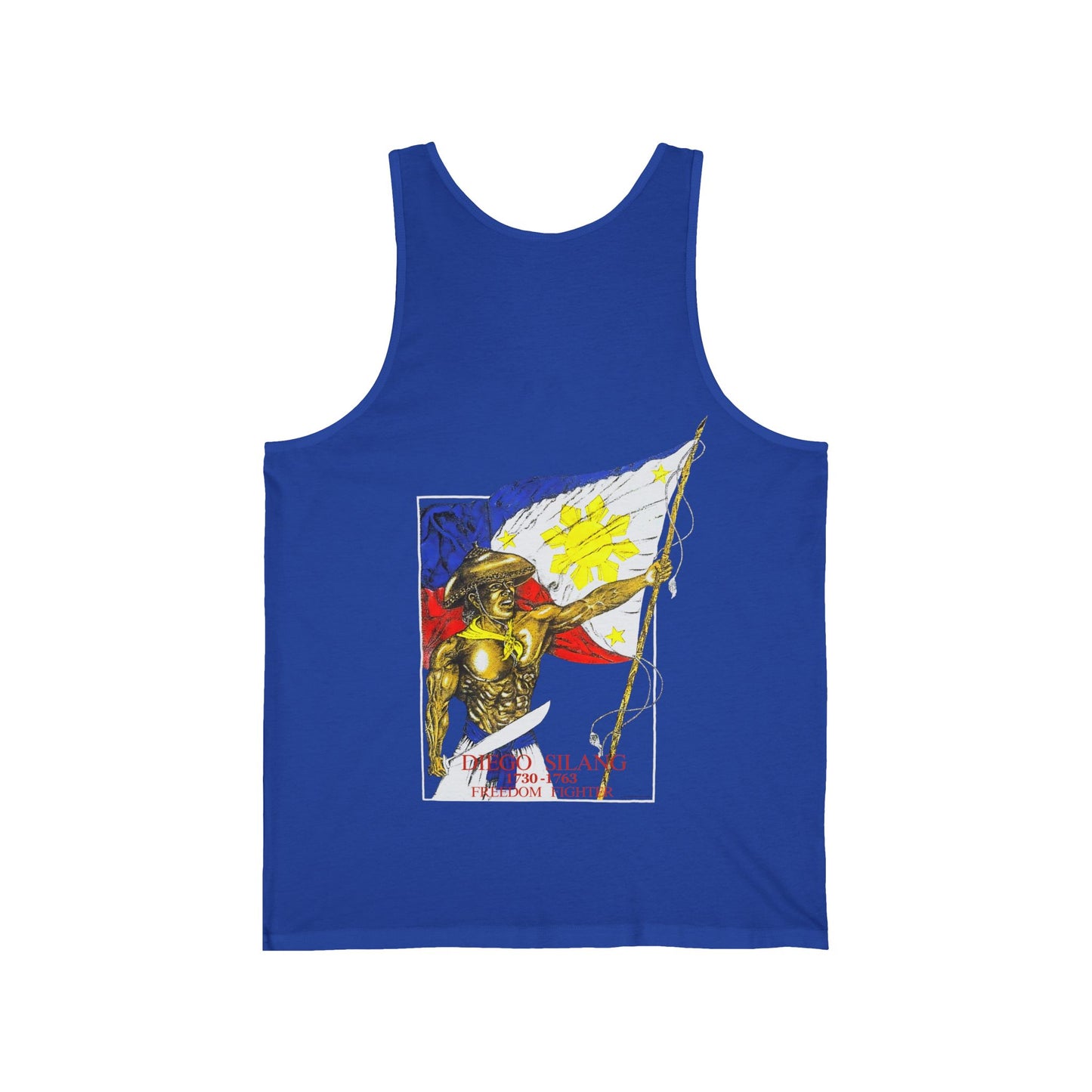 Filipino Strength Diego Silang Freedom Fighter Vintage Design 90s New Print Unisex Jersey Tank