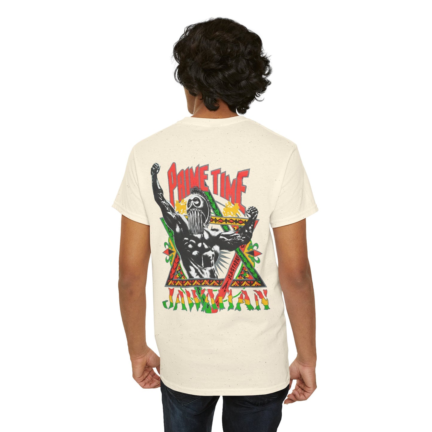 Jawaiian Strength Prime Time Jawaiian Vintage Design 90s New Print Unisex Heavy Cotton Tee