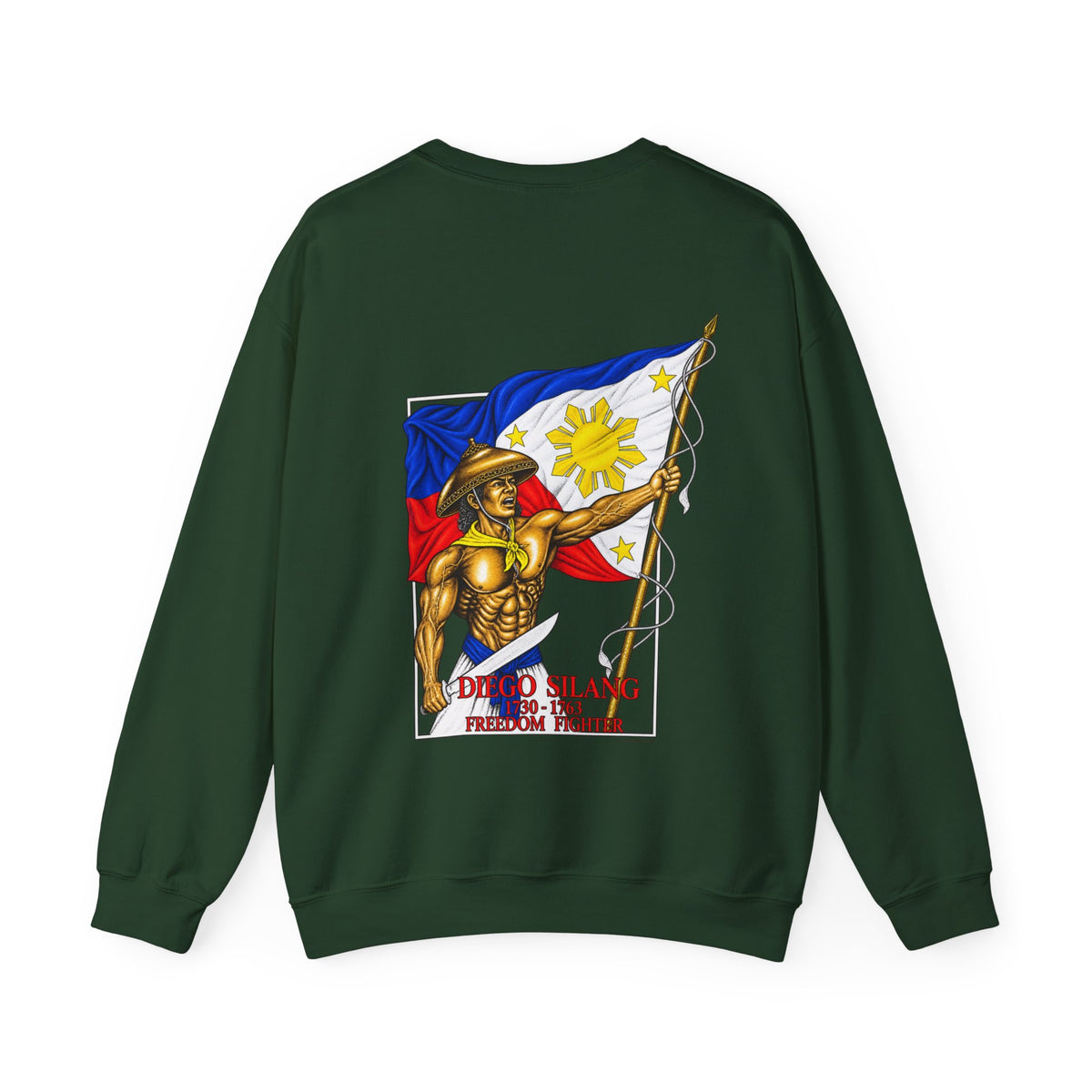 Filipino Strength Diego Silang Freedom Fighter Unisex Heavy Blend™ Crewneck Sweatshirt