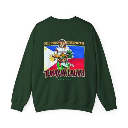 Filipino Strength Tunay Na Lalaki Filipino Strength Hawaii Vintage Design 90s New Print Unisex Heavy Blend™ Crewneck Sweatshirt