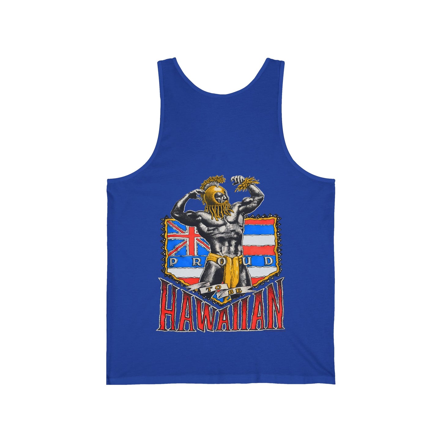 Hawaiian Strength Proud To Be Hawaiian Vintage Design 90s New Print Unisex Jersey Tank