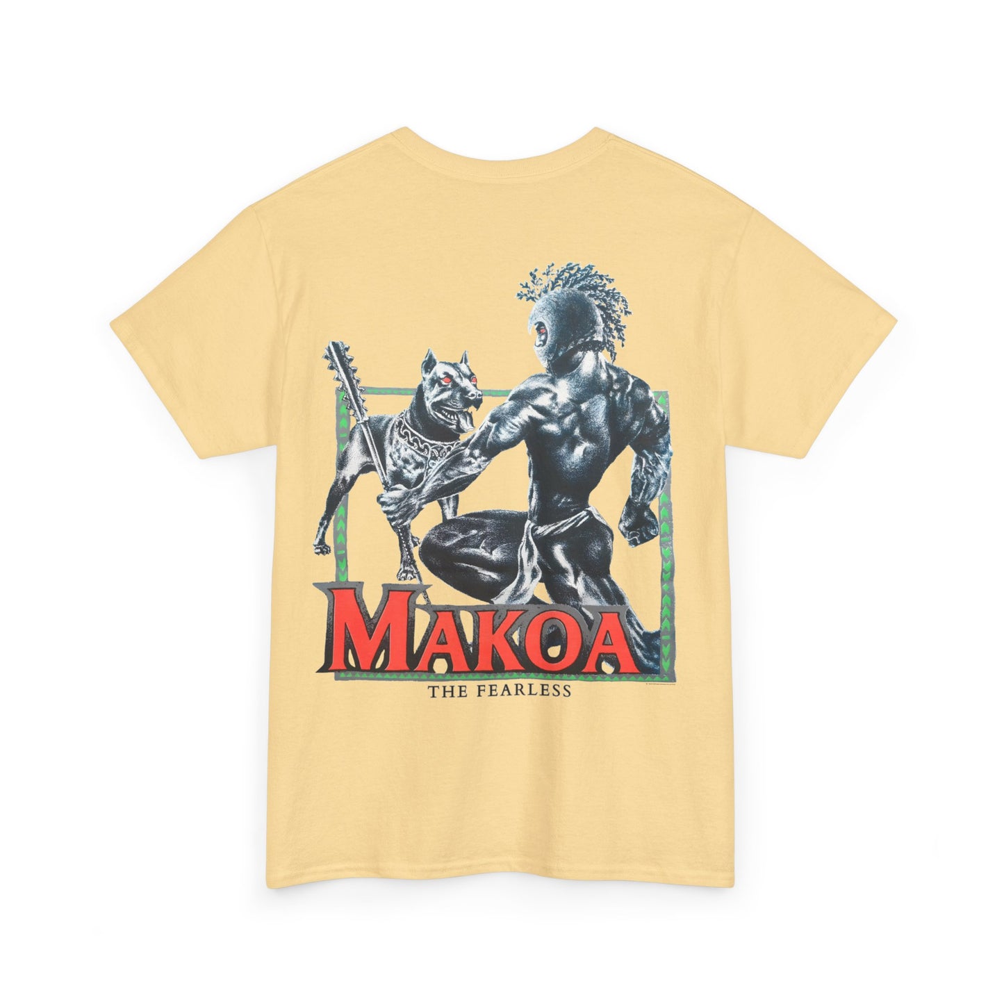 Hawaiian Strength Makoa The Fearless Vintage Design 90s New Print T-shirt Unisex Heavy Cotton Tee