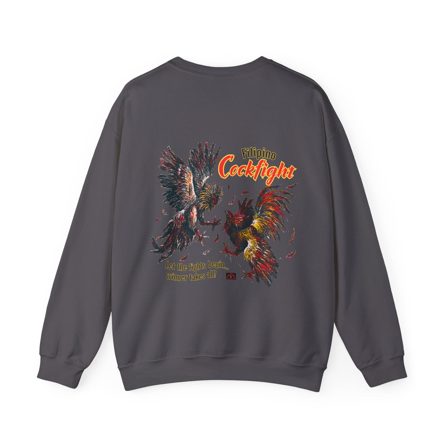 Filipino Strength Filipino Cockfight Vintage Design 90s New Print Unisex Heavy Blend™ Crewneck Sweatshirt