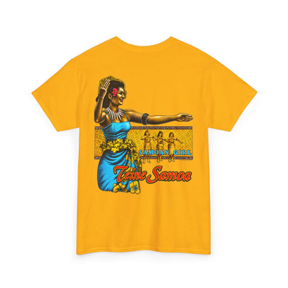 Samoan Strength Samoan Girl Teine Samoa Unisex Heavy Cotton Tee