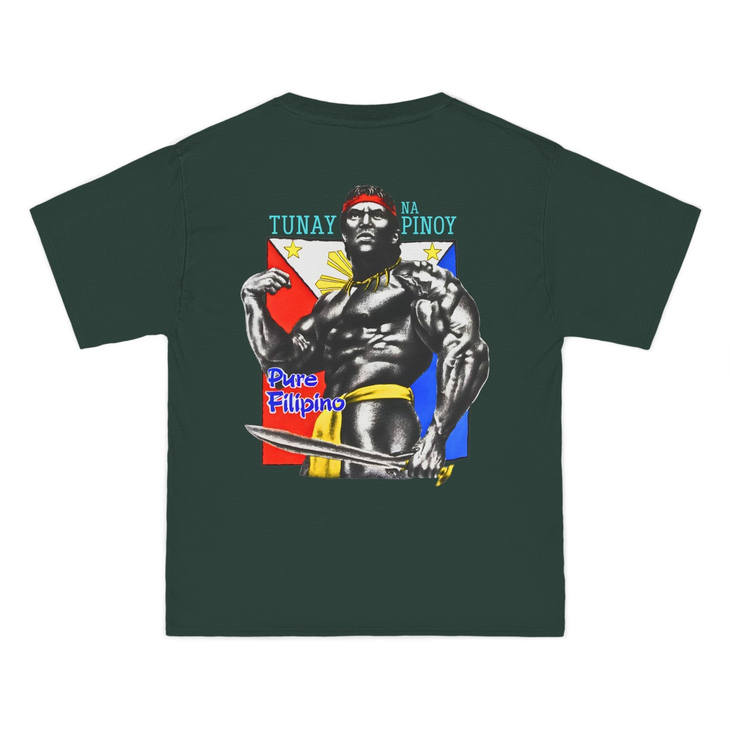 Filipino Strength Tunay na Pinoy Pure Filipino Vintage Design 90s New Print Beefy-T®  Short-Sleeve T-Shirt