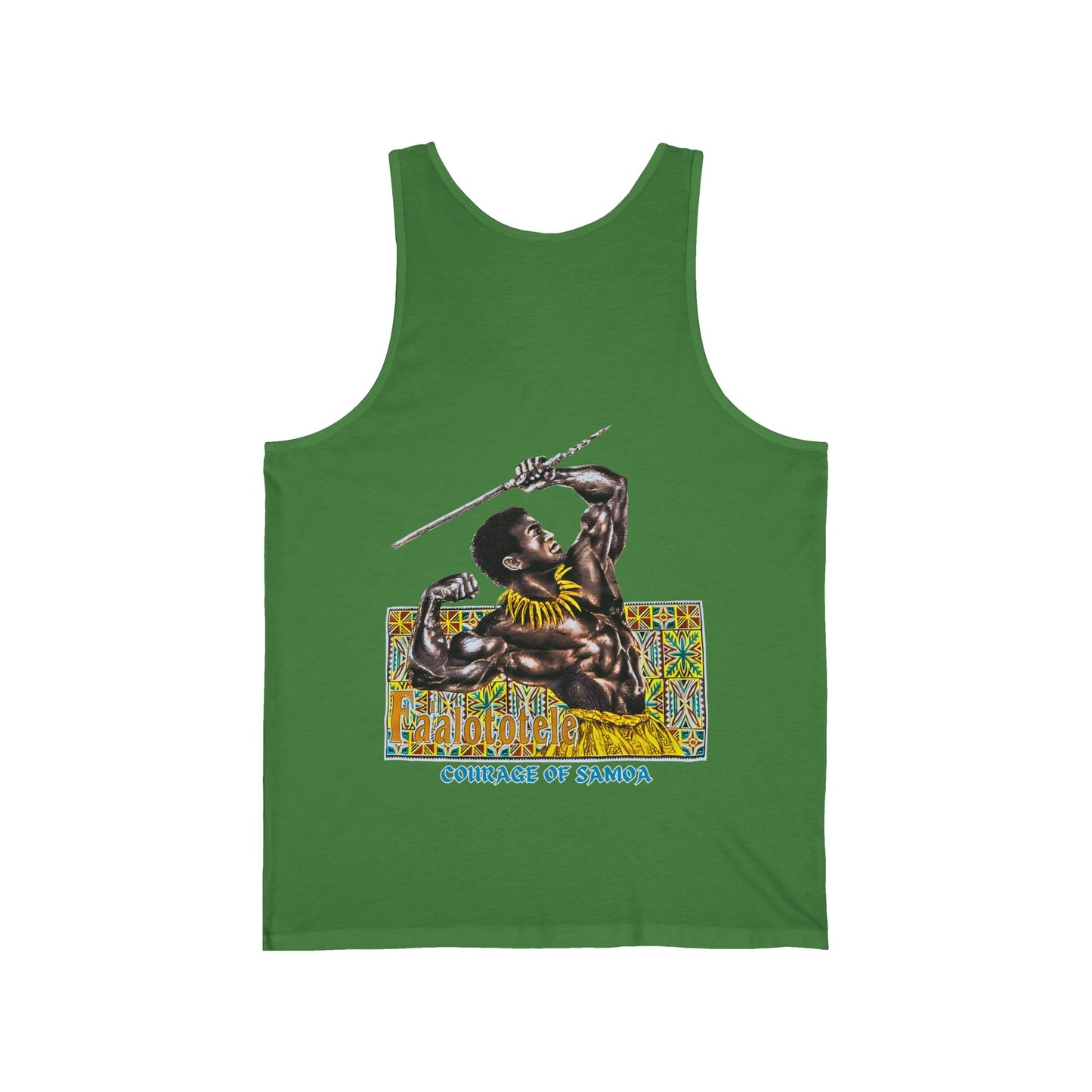 Samoan Strength Faalototele Courage of Samoa Vintage Design 90s New Print Unisex Jersey Tank