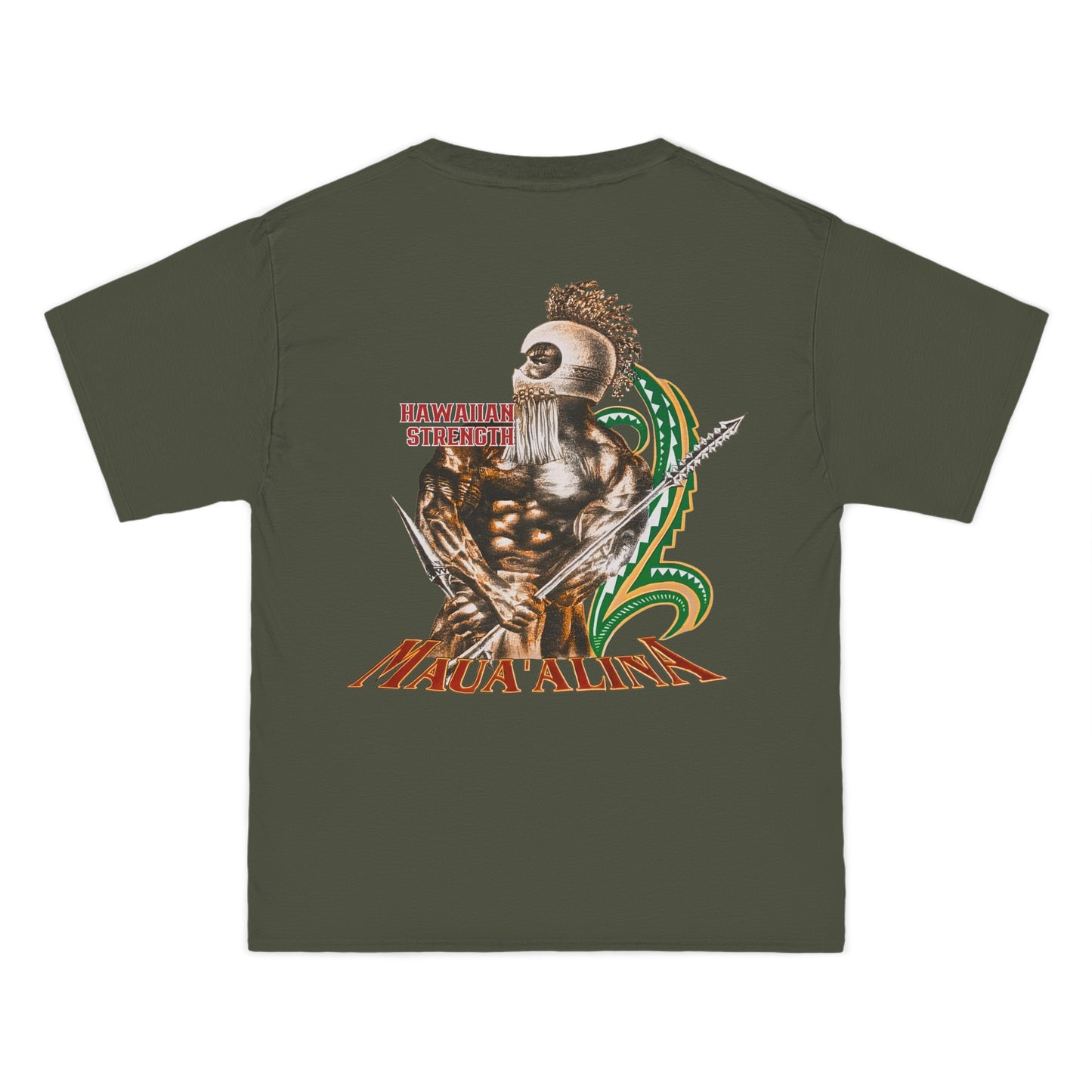 Hawaiian Strength Maua'alina Vintage Design 90s New Print Beefy-T®  Short-Sleeve T-Shirt