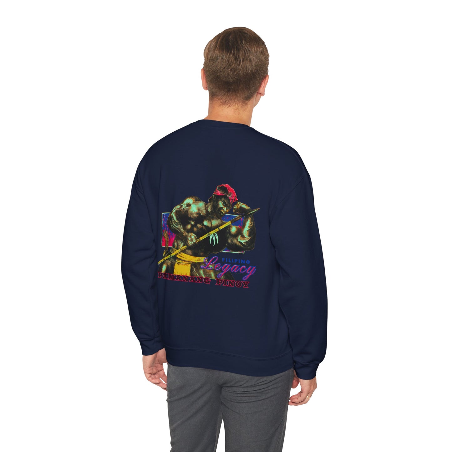 Filipino Strength Filipino Legacy Pamanang Pinoy Vintage Design 90s New Print Unisex Heavy Blend™ Crewneck Sweatshirt