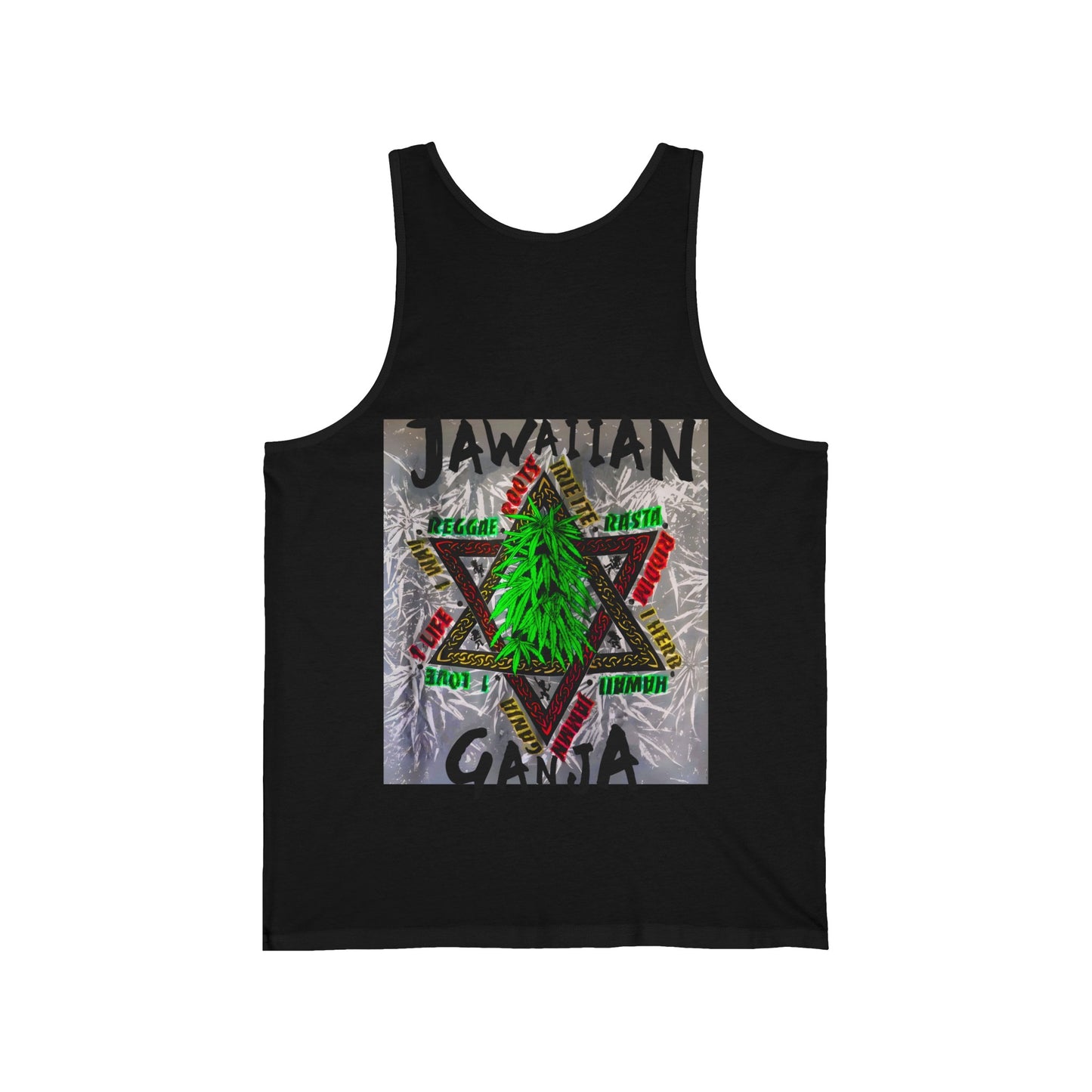 Jawaiian Strength Jawaiian Ganja Vintage Design 90s New Print Unisex Jersey Tank