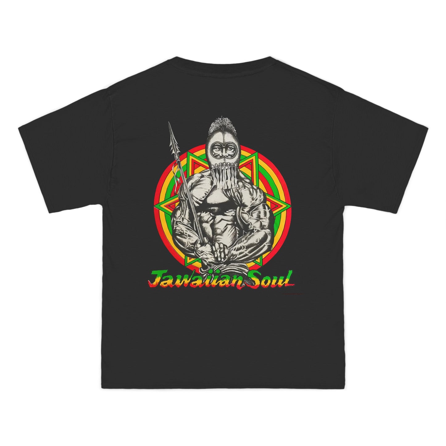 Jawaiian Strength Jawaiian Soul Vintage Design 90s New Print Beefy-T®  Short-Sleeve T-Shirt