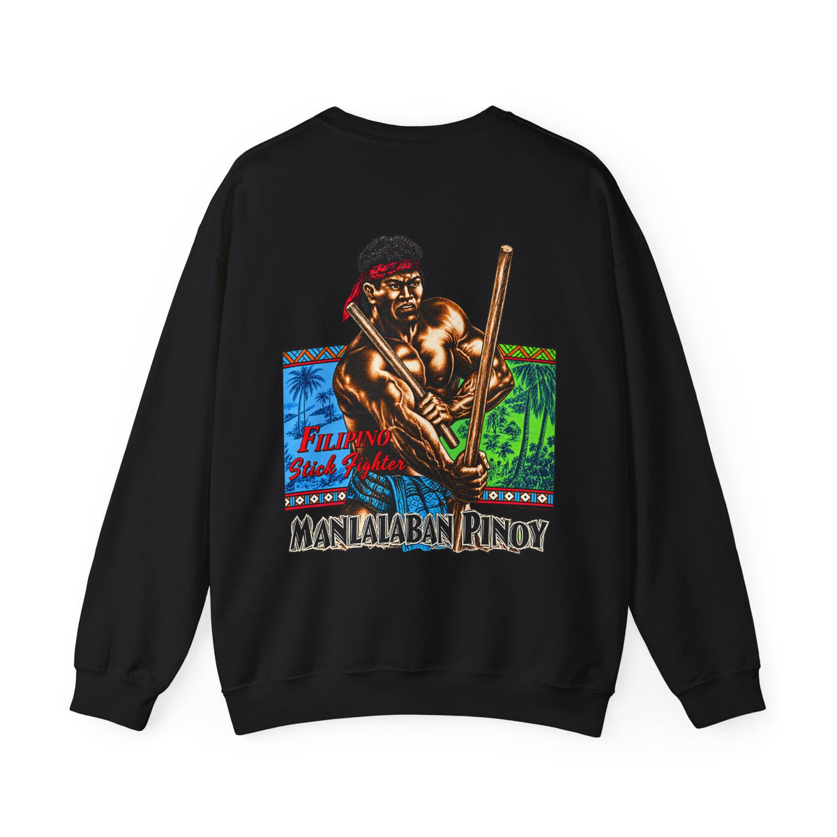 Filipino Strength Manlalaban Pinoy Stick Fighter Unisex Heavy Blend™ Crewneck Sweatshirt