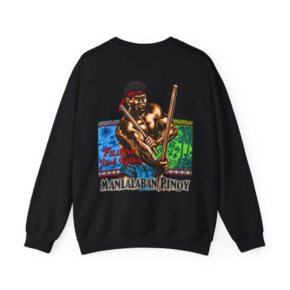 Filipino Strength Manlalaban Pinoy Stick Fighter Unisex Heavy Blend™ Crewneck Sweatshirt
