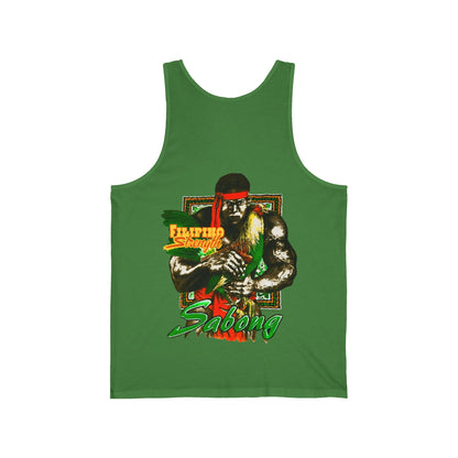 Filipino Strength Sabong Vintage Design 90s New Print Unisex Jersey Tank