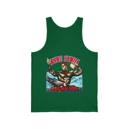 Samoan Strength Manu Samoa Samoan Son Vintage 90s Design New Print Unisex Jersey Tank