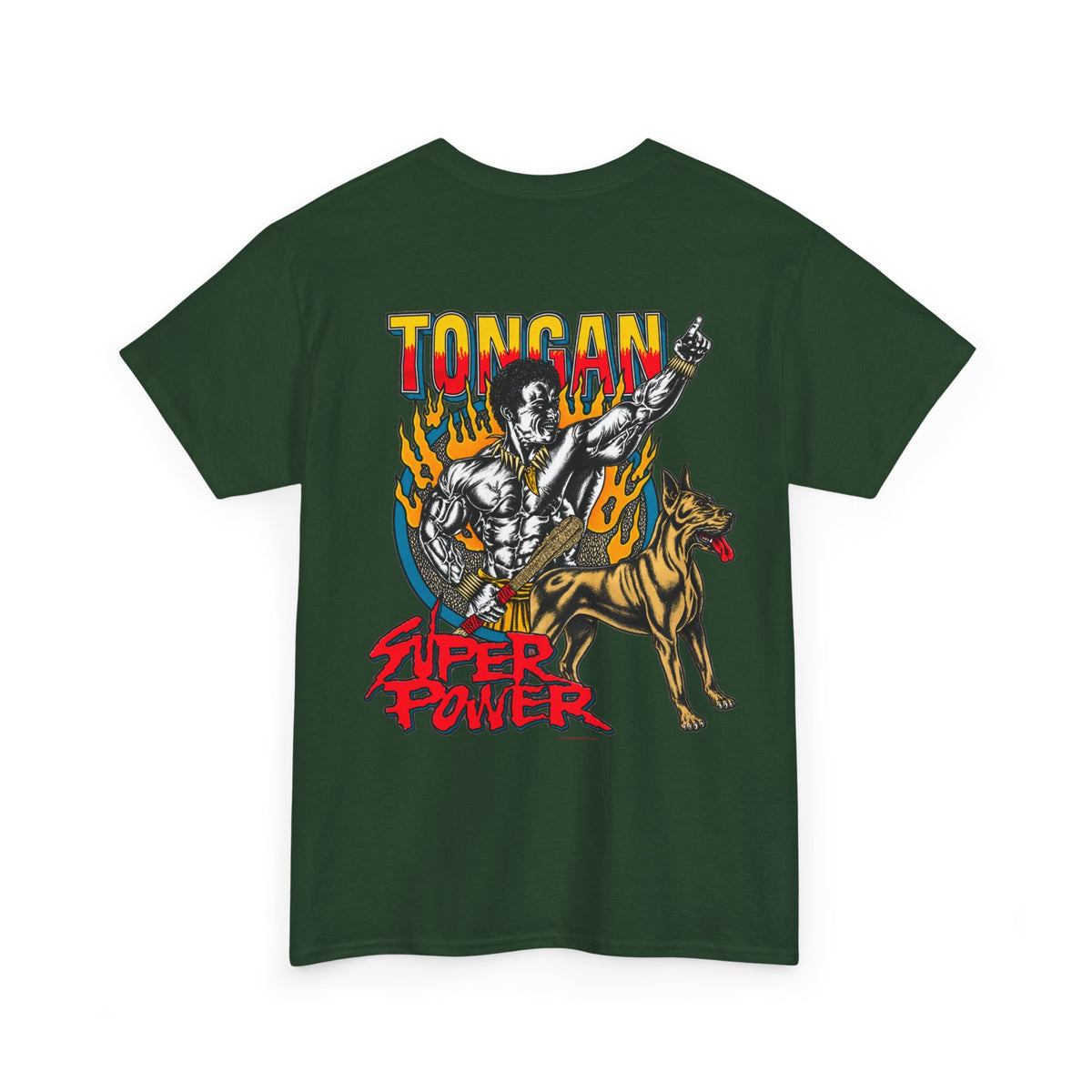 Local Strength Tongan Super Power Unisex Heavy Cotton Tee